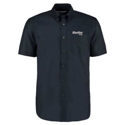 Blueline Oxford Short Sleeve Shirt - Navy Thumbnail