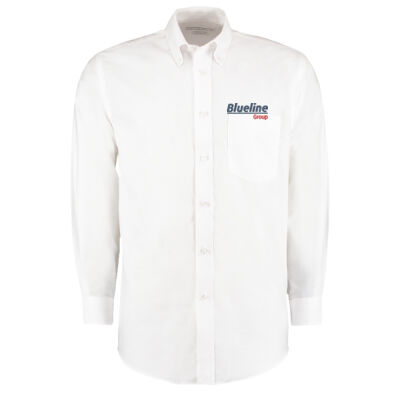 Blueline Oxford Long Sleeve Shirt - White Thumbnail
